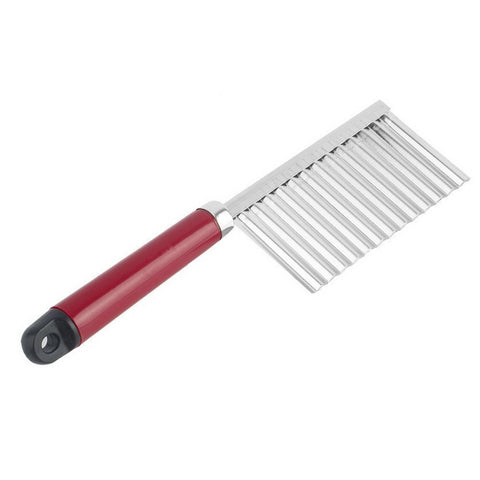 Samiksha Stainless Steel Crinkle Cut Knife Vegetable Potato Chip Cutter with Wavy Blade Cutter