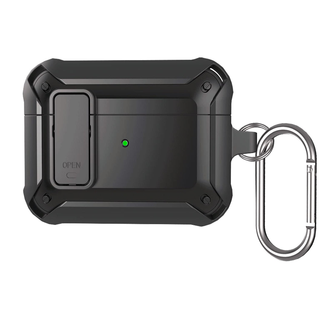 Compatible with Airpod Pro 2nd Generation Locking Case, 2022 Airpods Pro 2 Case with Lock, Apple Air Pod Pros Gen 2 Case Cover Cute for Women, Hard Earbuds Cases with Keychain (Black)
