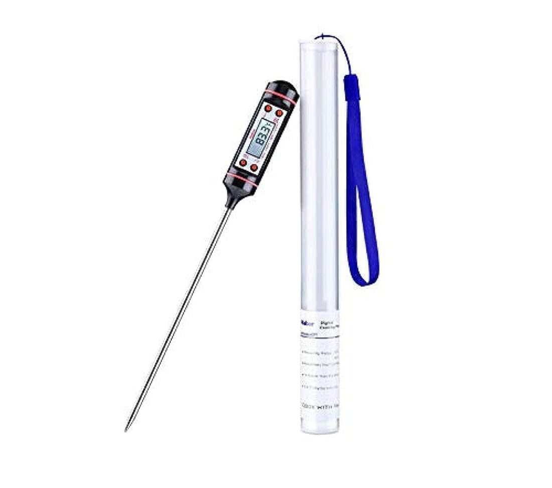 Meat Thermometer, Cooking Thermometer [5.8 Inch Long Probe] With Instant Read, Lcd Screen, Hold Function For Kitchen Food Smoker Grill Bbq Meat Candy Milk Water