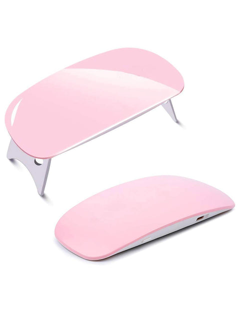 MSP Enterprises Nail Lamp Small Pocket Size Foldable Portable Nail Polish Dryer Lamp for Gel Based Nail Art Polish Curing (Multi-Color)