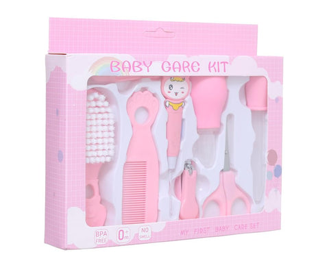 Baby Care Set, 8 Pieces, Pink DR-A-636