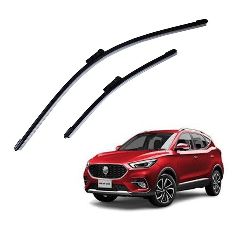 KaberTrade Premium Quality Material Car Windshield Rubber Wiper Blade Set (2 Piece, Specialty Compatible with MG ZS, Size 14/24 Inch, Code :9332) - KaberTrade
