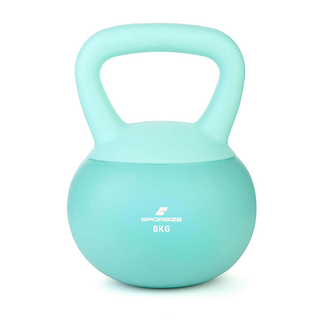 Sporsize Soft Touch Kettlebell – Non-slip Surface – Home Gym & Fitness Weight – Choice of 2-10 kg