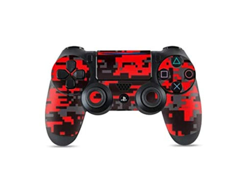 ps4 controller camo red square sticker wrap one piece