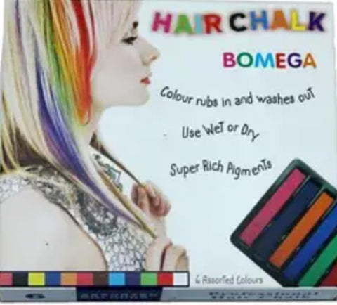 6 Colors Hair Crayons for Kids Washable Non Toxic Hair Crayons for Halloween Cosplay Music Festival Holiday Birthday Party Favors
