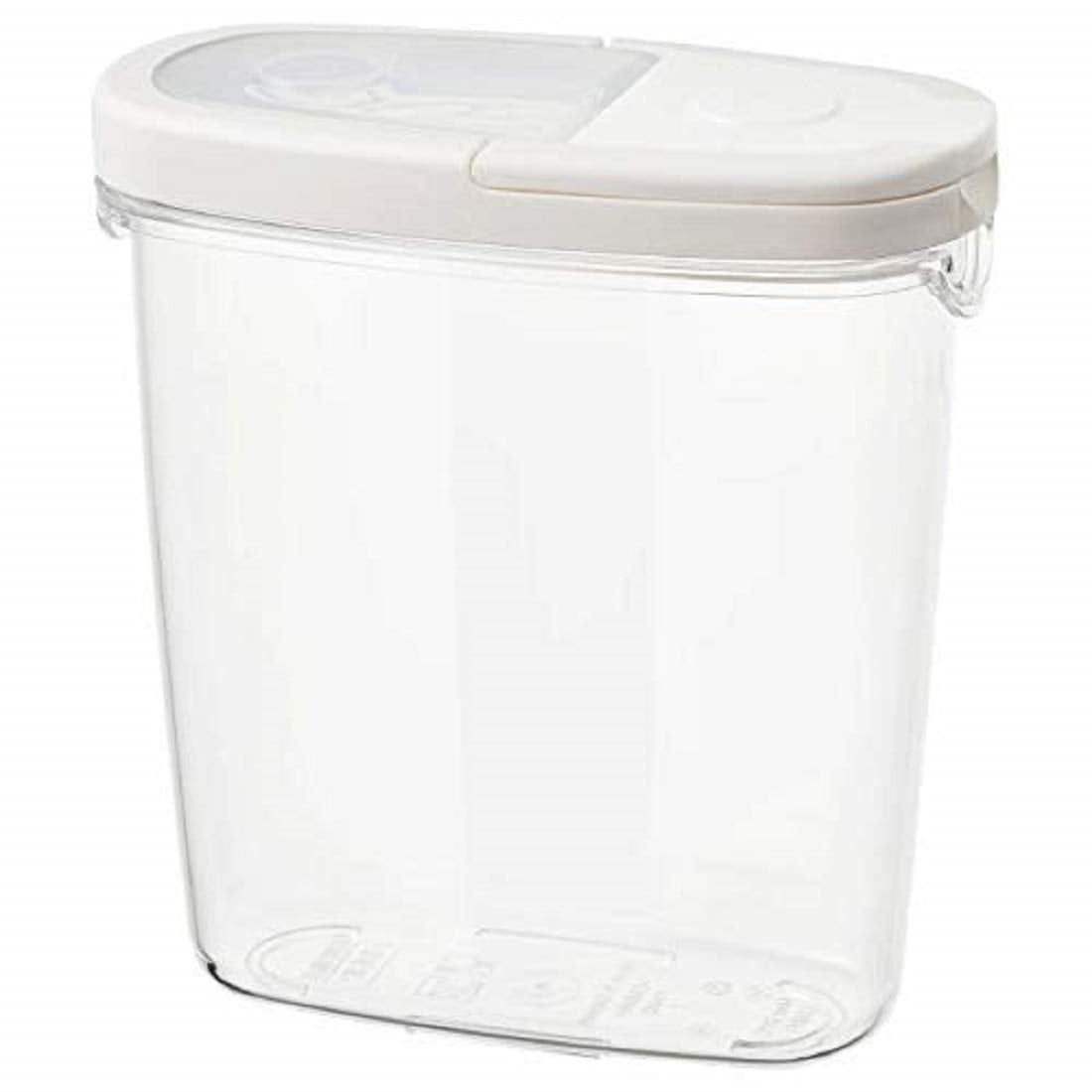 Digital Shoppy 365+ Dry Food jar with lid, Transparent, White, 1.3 l (44 oz)