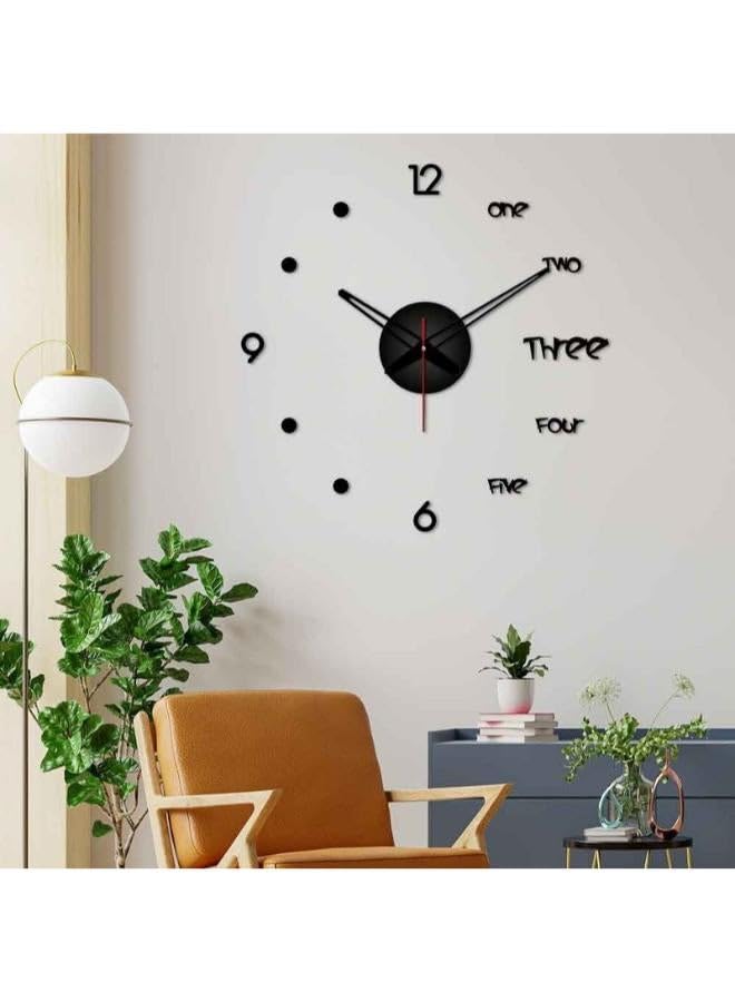 Home Gallery Words with Numbers 3D Infinity Wall Clock