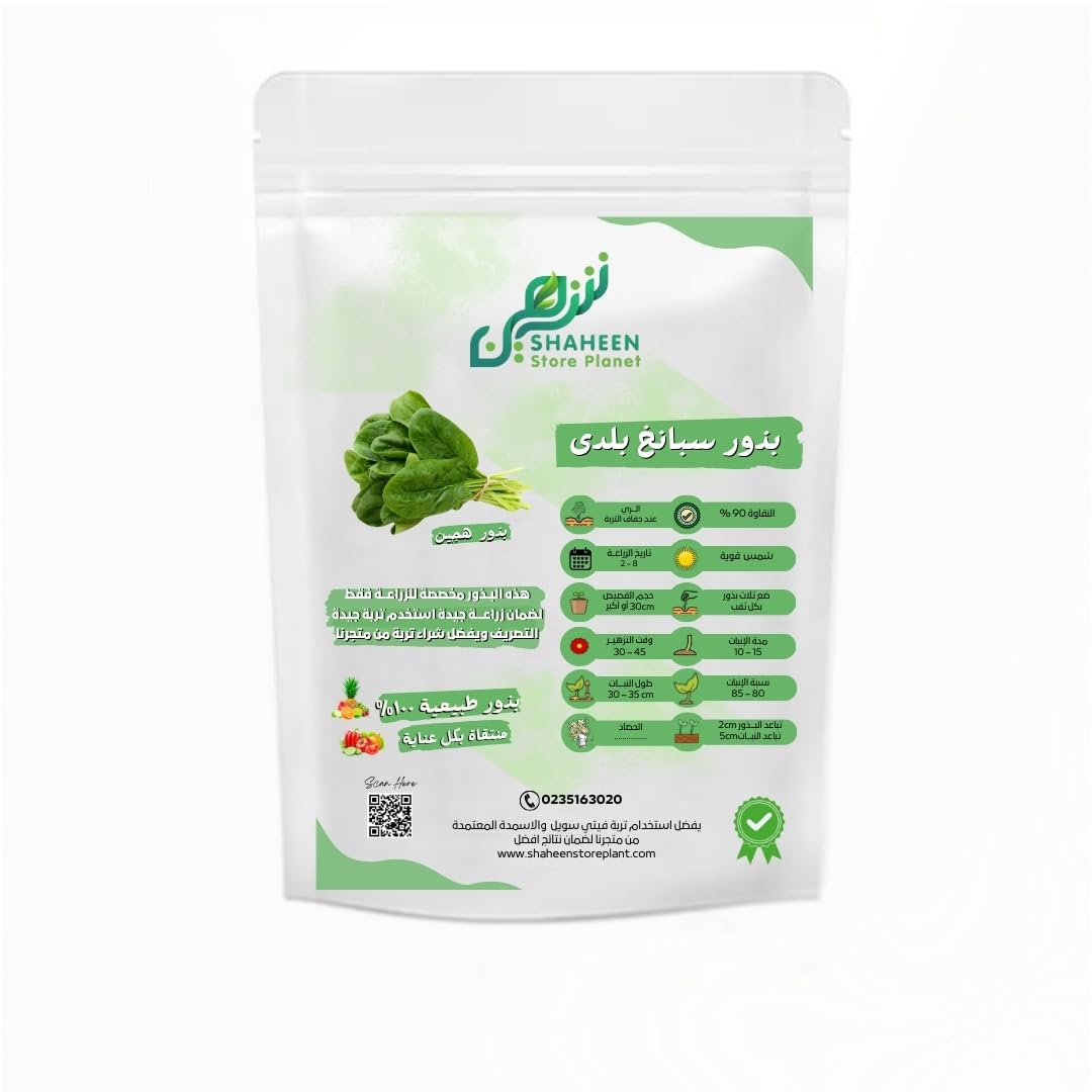 Baladi Spinach Seeds Natural Vegetable Seeds Home Garden Farming