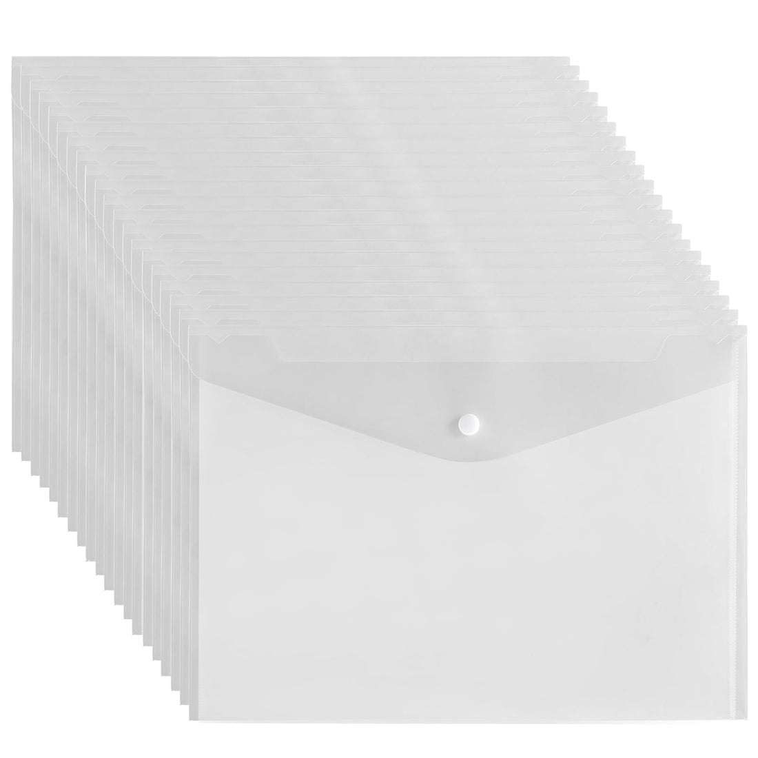 CRESZZLE 20 x A4 Clear Document Wallets A4 File Folder File Folder - Used for Home, Travel, School, Teacher and Students etc