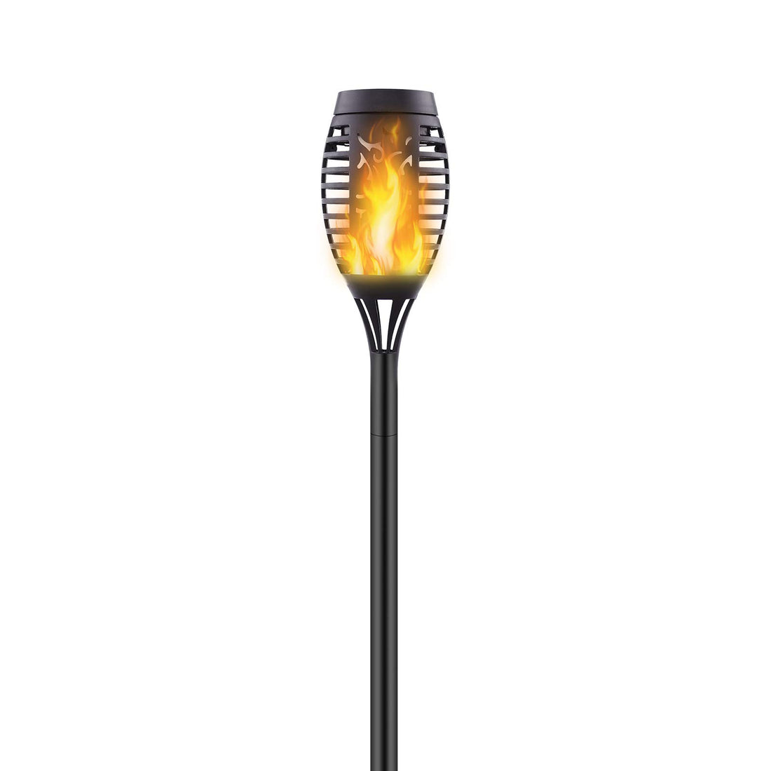 1 Pack Upgraded Solar Outdoor, Mini Solar Torch with Flickering Flames, Waterproof Landscape Decoration Dancing Flame for Garden Pathway Yard, Auto On/Off Dusk to Dawn