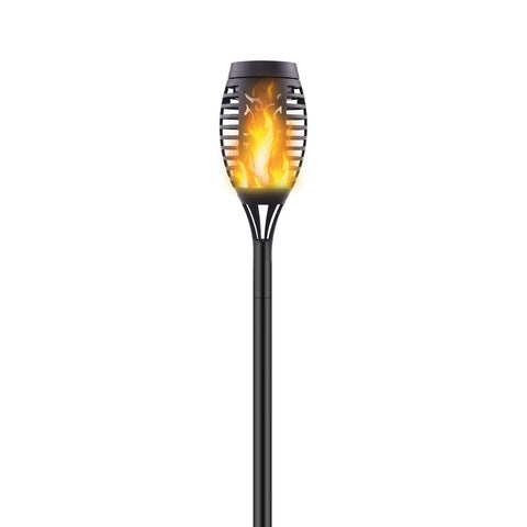 1 Pack Upgraded Solar Outdoor, Mini Solar Torch with Flickering Flames, Waterproof Landscape Decoration Dancing Flame for Garden Pathway Yard, Auto On/Off Dusk to Dawn