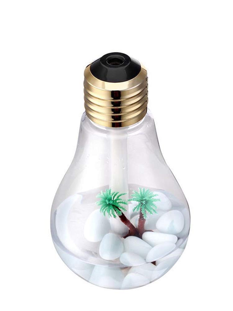 Quiet Humidifier 2 In 1 Night Light Pond Inside Bulb Shape Humidifier