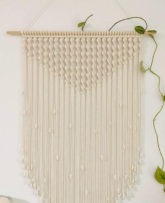 MacrameStore- Macrame wall hanging 80CM - مكرميه للتعليق علي الحائط
