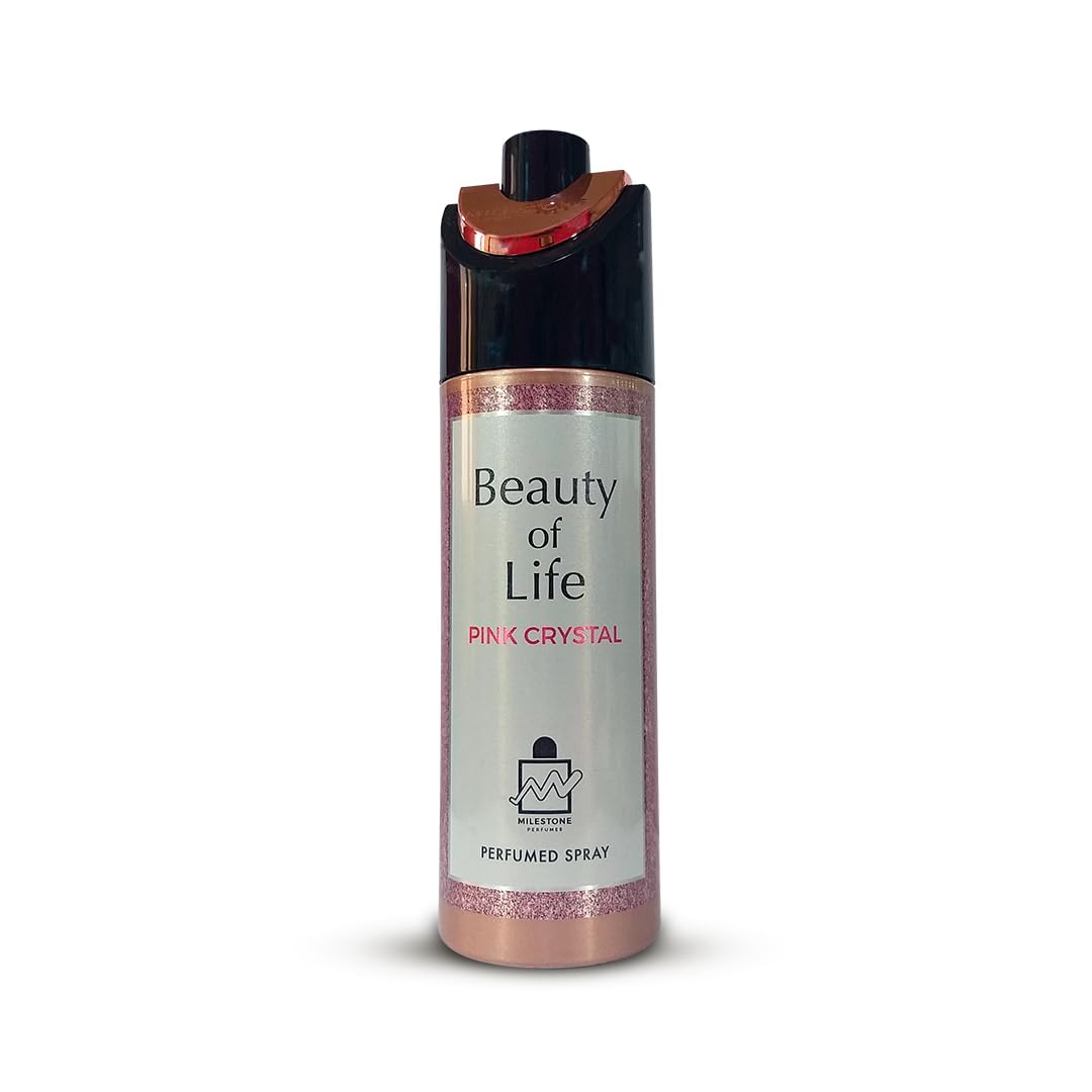 Milestone perfumes Beauty Of Life Pink crystal Body Spray For Women 200ml