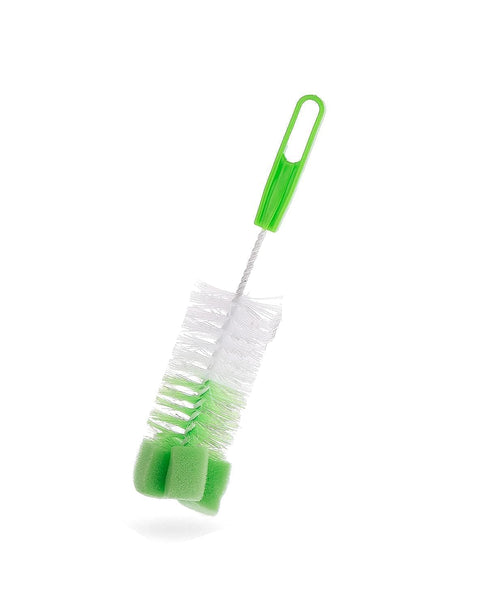 La Frutta Cleaning Brush For Feeding Bottle & Nipple Set Of 2, White Green