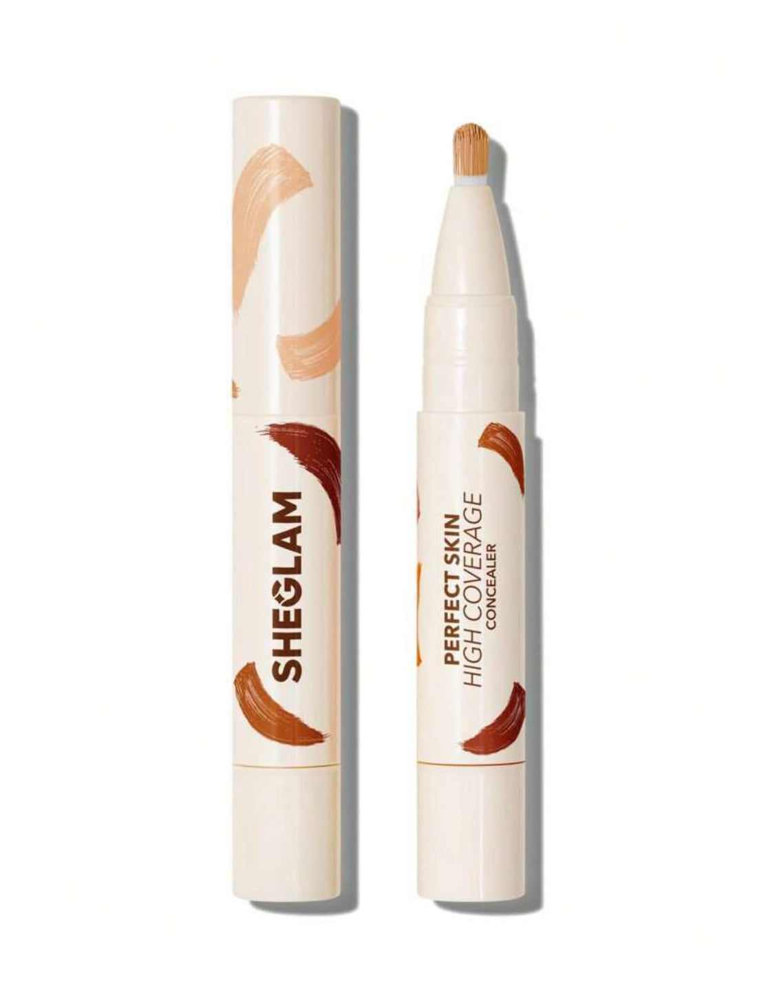 SHEGLAM Perfect Skin High Coverage Concealer - Liquid Concealer Brush Moisturizing Weightless All - Day Hydrate Concealer Makeup (Honey)