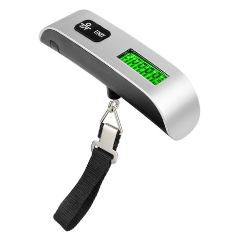 Ultechnovo Digital Hanging Luggage Scale - Portable Handheld Baggage Weighing Device for Travel Suitcases With LCD Display, 50Kg/110Lb Capacity, Multi