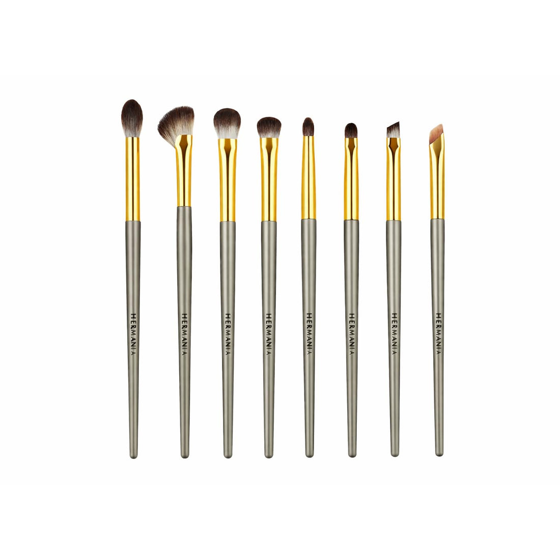 8 Pieces Basic Eye Makeup Brush Set for Begginners, Daily Use, Lighweight Plastic Brushes
