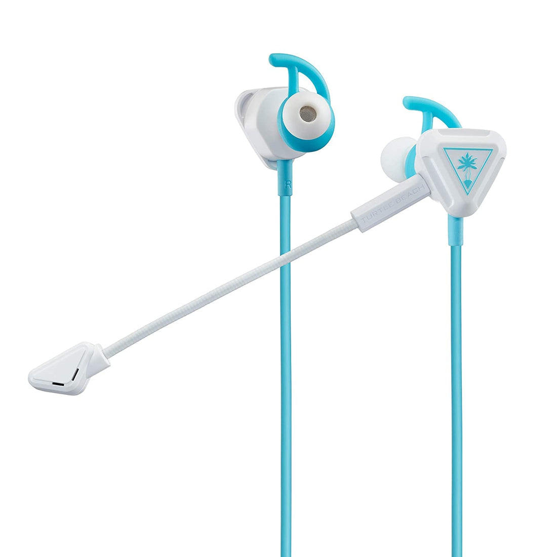 Turtle Beach Gaming Earphones, Battle Buds Wired 3.5mm White/White Boom Mic, Inline Microphone, Smartphone, PS5, PS4, Xbox, Android, iOS, PC, Switch