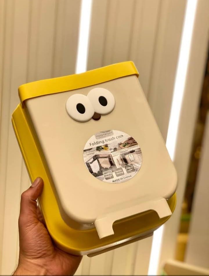 Generic Collapsible Silicone Car Trash Bin, .nin (yellow)