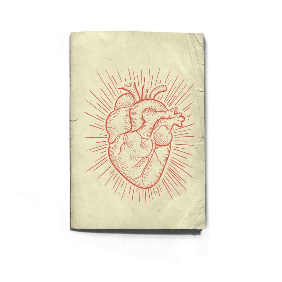 THE INKJECTION A5195S, A5 Sketchbook heart vintage design