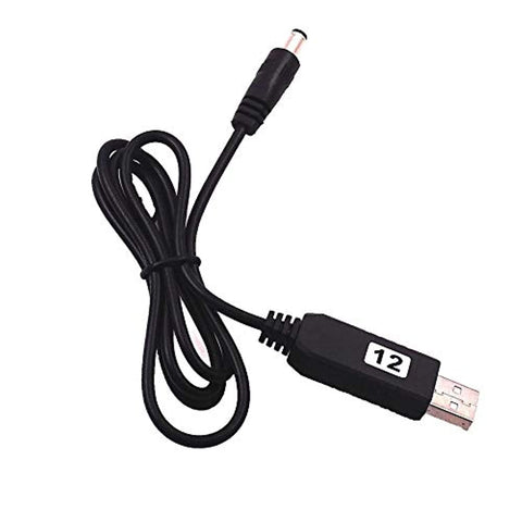 USB adapter from power bank or mobile charger (5 to 12) volts