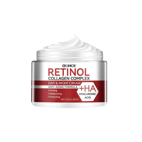 Retinol Collagen Complex Day & Night Cream with Hyaluronic Acid, Anti-Aging Formula, 30g