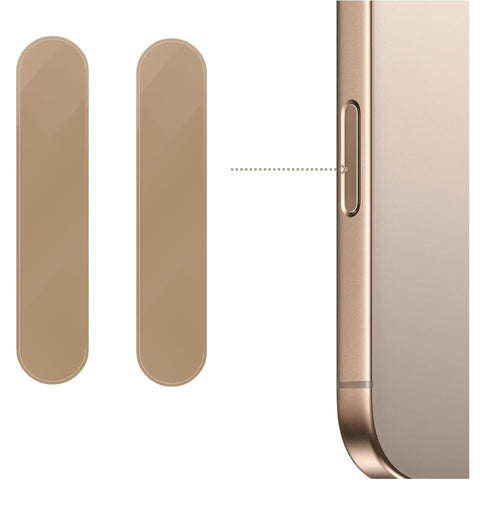 2 Pack Camera Control Button Case for iPhone 16/Plus/Pro/Max, Auto Alignment, Anti-Scratch, Slip Sensitive, Side Touch Capture Switch, (Desert Gold)