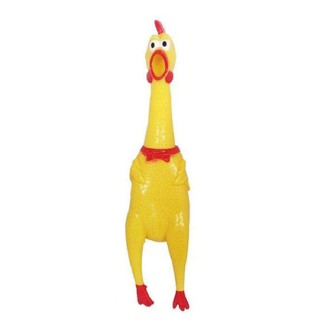 Generic Screaming Yellow Rubber Chicken Pet Dog Toy