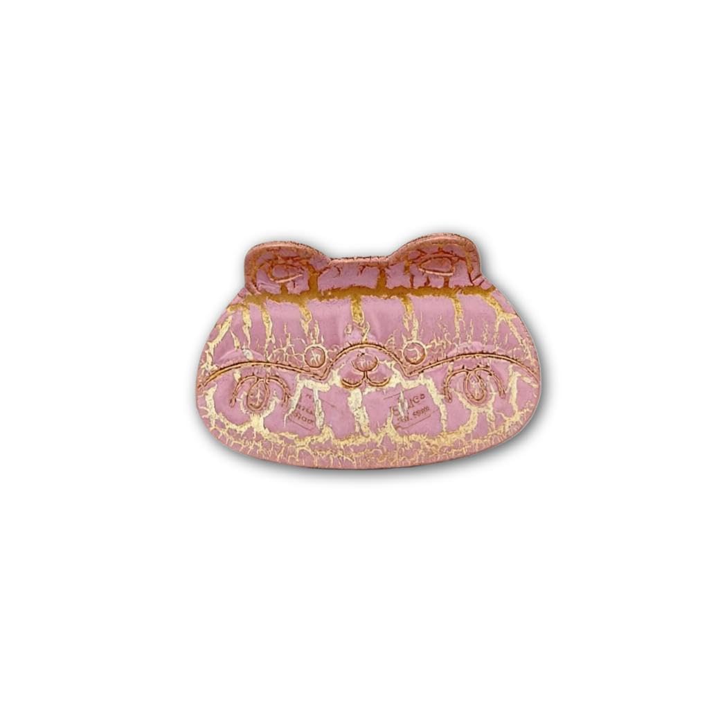Gold Accent Clip - Frog Shape Hair Claw with Crackle Texture Cute Animal Style Fashion Hair Accessory (model 5)