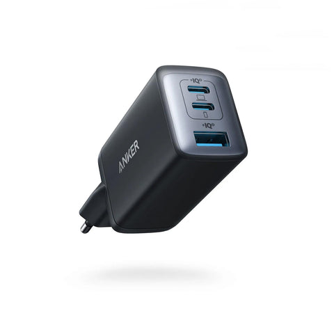 Anker USB C Charger, 735 Charger (Nano II 65W), PPS 3-Port Fast Compact Wall Charger for MacBook, Galaxy, Dell XPS 13, Note 20/10+, iPhone 13/Pro, Pixel, and More, Black, 18 Months Warranty