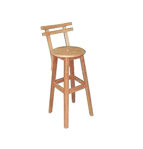 High bar chair 80 cm full beech wood from wood empire, beige