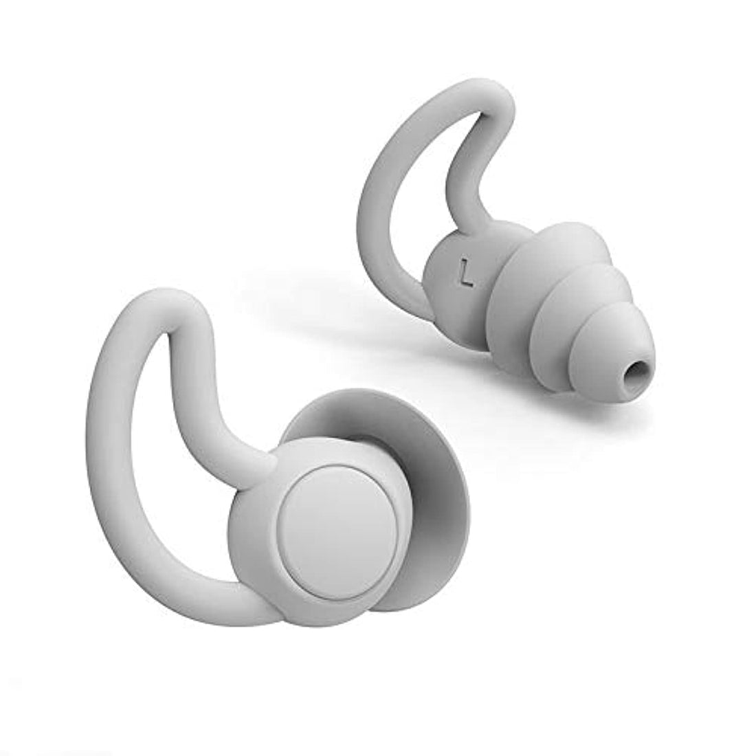 High Fidelity Haomei Reusable Silicone Noise Cancelling Earplugs (Grey)
