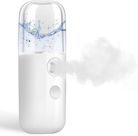Nano Mist Sprayer Mini Handy Moisture Spray Mister Facial Steamer Mist Beauty for Moisturizing Rechargeable Skin Care Facial Humidifier