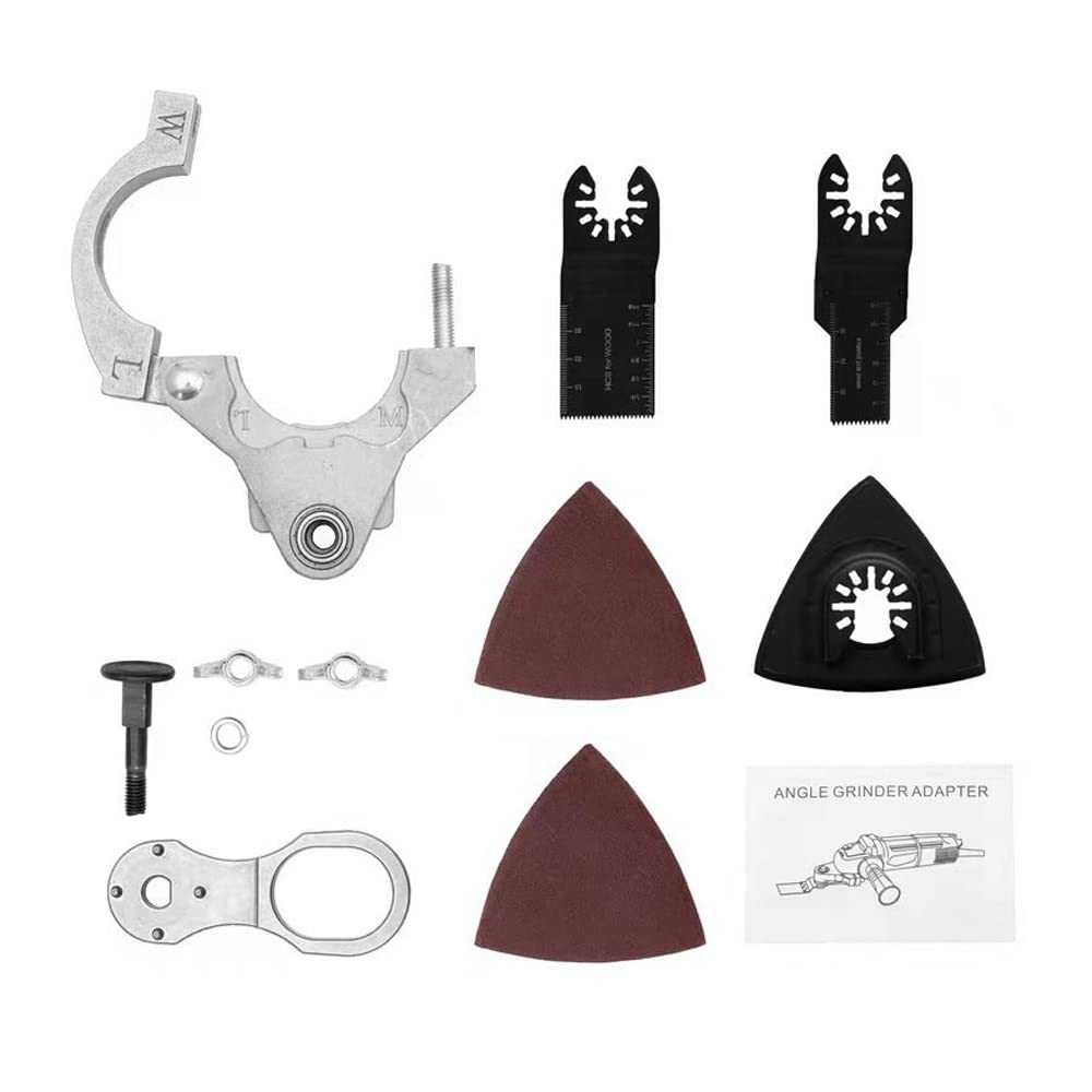 Angle Grinder Refit for Polishing Cutting Tools Accessories Kit Angle Grinder Adapter Wood Cutting Nails Cutting Wall Grinding Utility Modification Tool Set