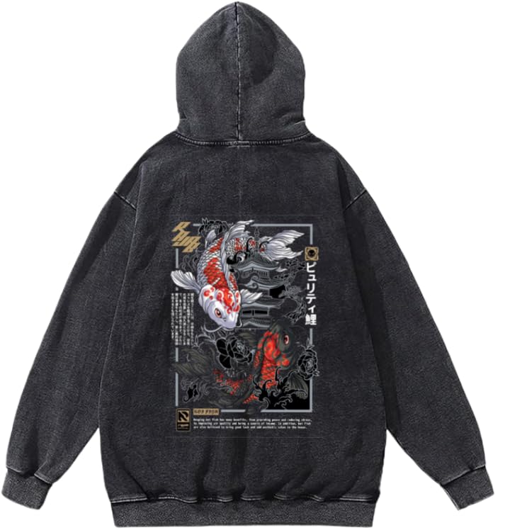 Purity Koi Hoodie washed Back