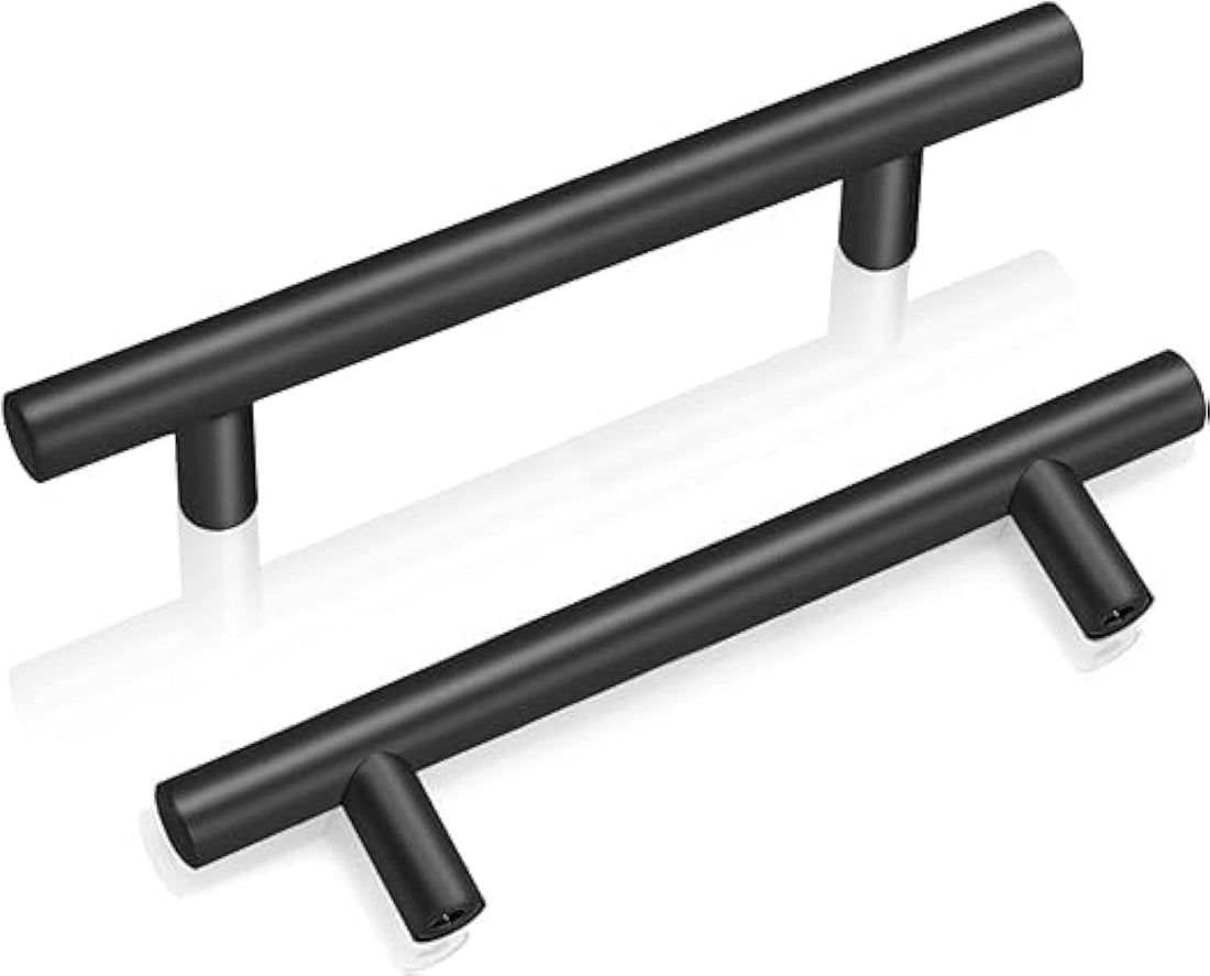Apartment Door Supplies (Door Handle 2 Pieces Black Fit for Door or Cabinet)
