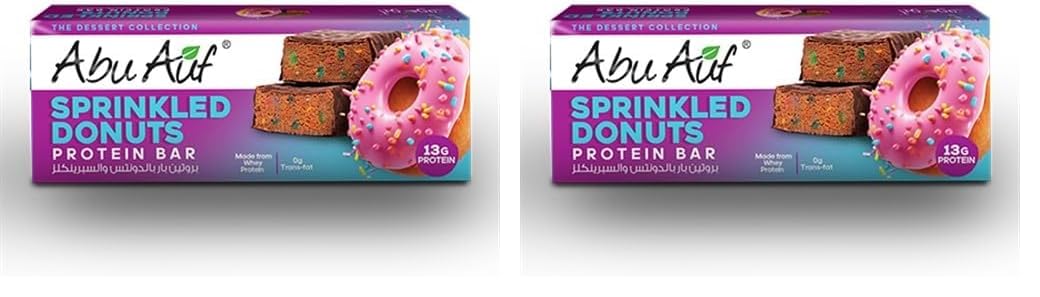 Abu Auf Protein Bar Sprinkled & Donuts 50 gm (Pack of 2)