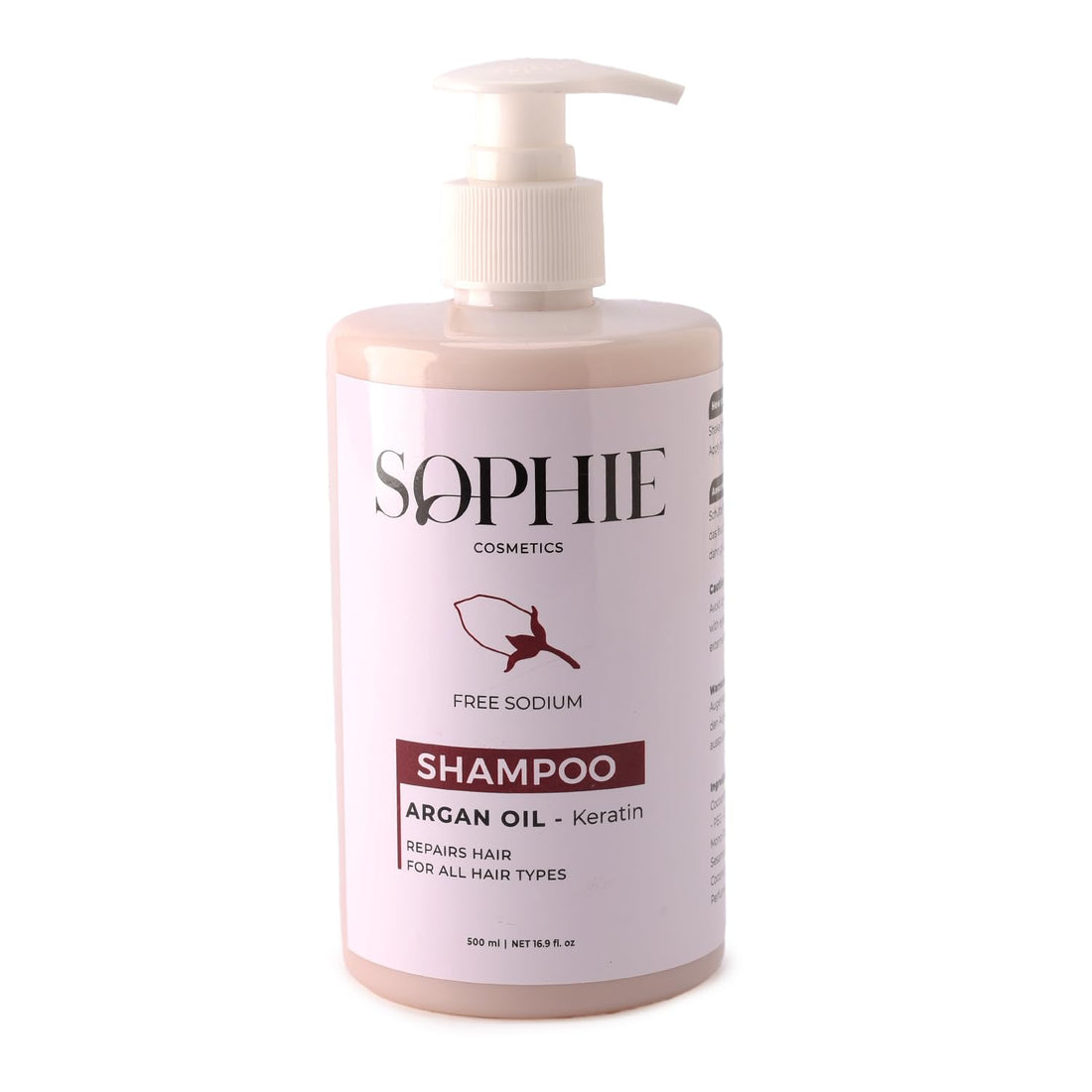 Cosmetics Protein Keratin Shampoo – 500ml (16.9 fl.oz) | Salt-Free, Vitamin-Rich Formula, Reduces Frizz & Split Ends, Strengthens & Nourishes Hair