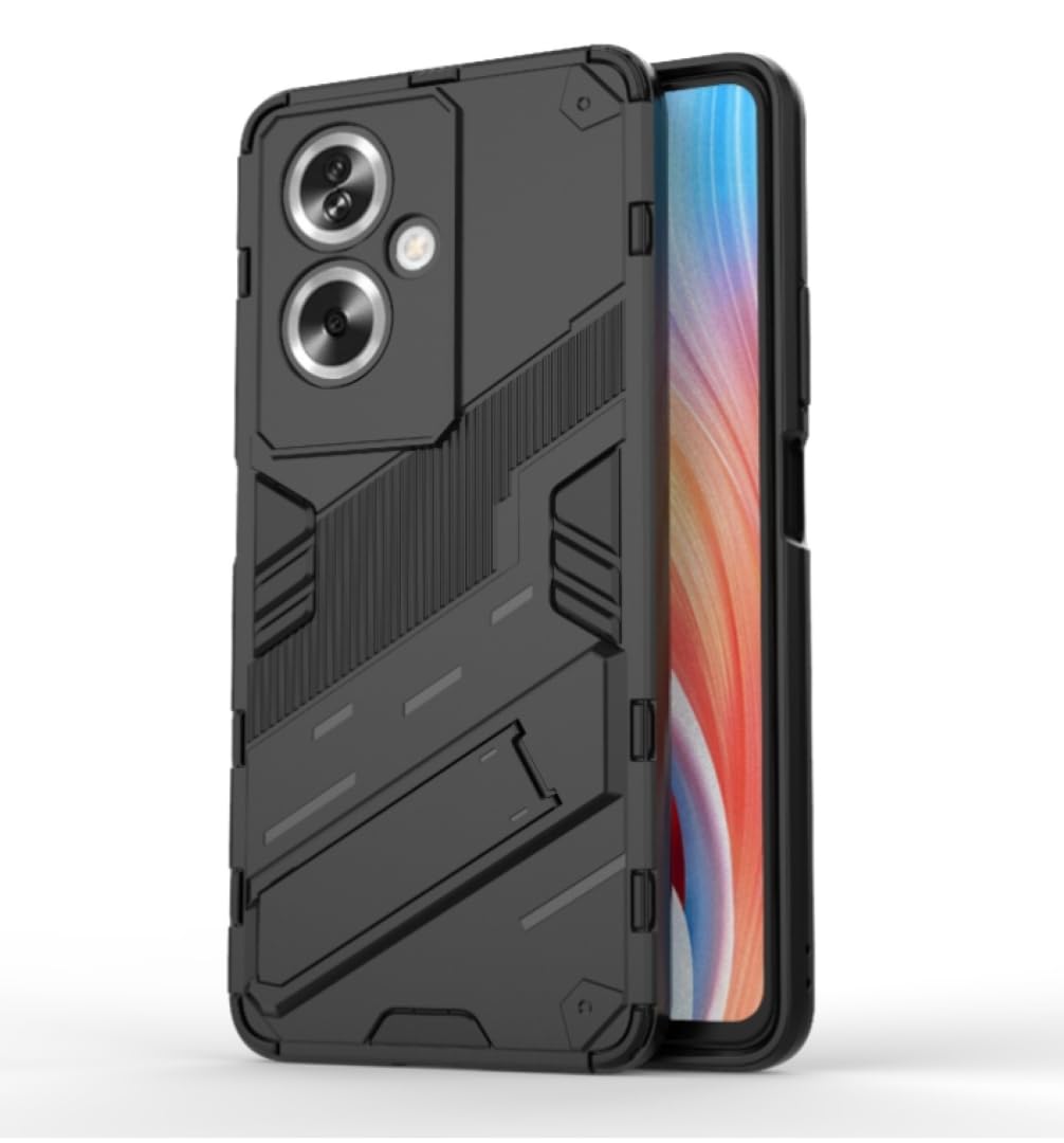 جراب متوافق مع Oppo A79 5G ، - غطاء حماية مصقول مقاوم للصدمات شديد التحمل مع حماية فائقة للكاميرا غطاء واقي مضاد للخدش مقاوم للانزلاق - غطاء مسند فائق الجودة من Graby Shop - اسود