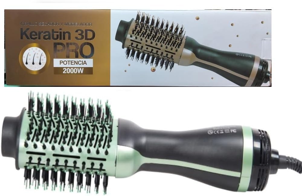 2000W Hair Dryer Brush for Easy Hair Straightening Multifunctional Hot Air Distribution Brush 3 Levels Easy Control