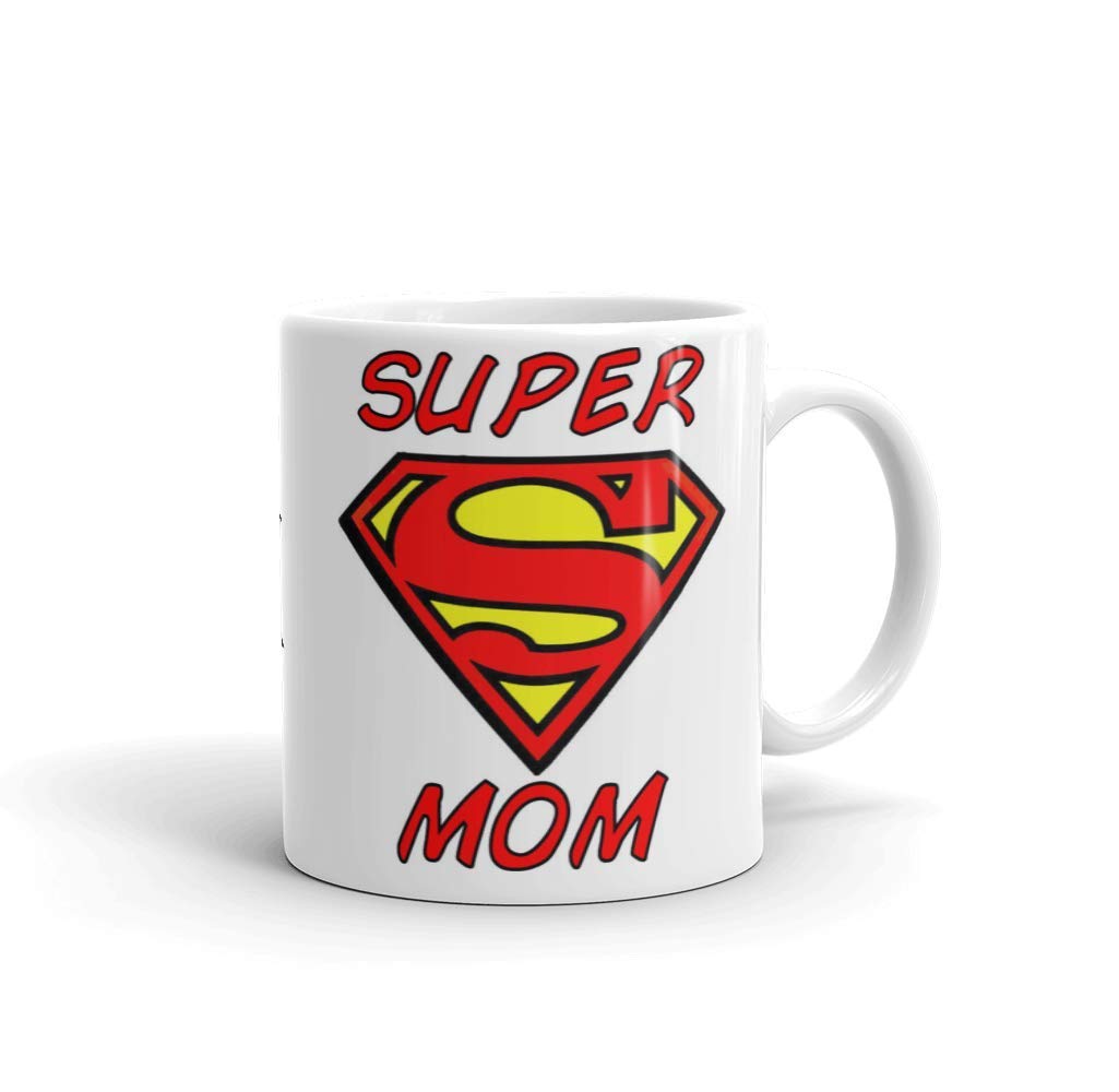 Super mom white mug