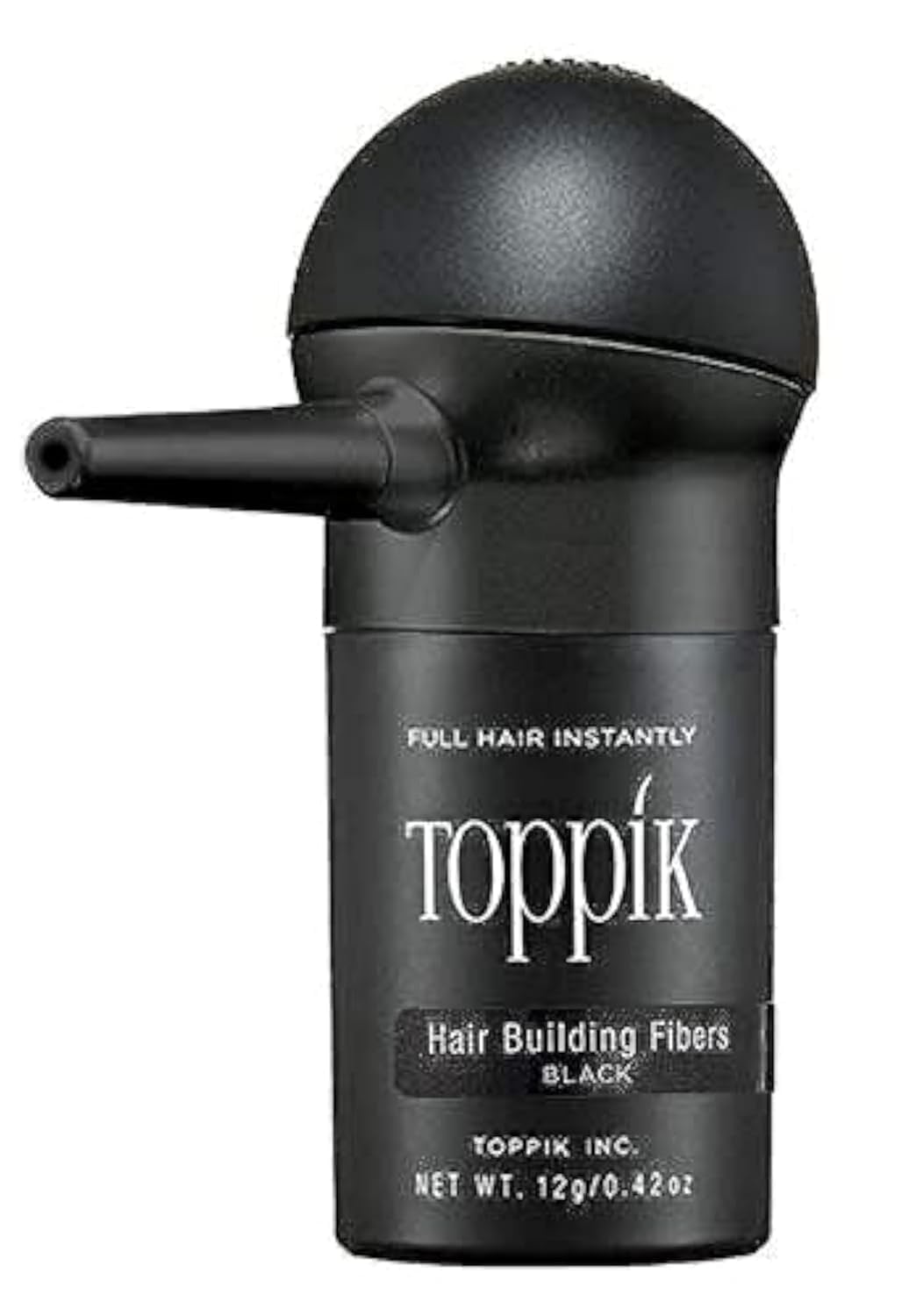 Toppik Hair Building Fibers Black 12 grams and Applicator with Premium Keratin Fibers For Men and Women Value Pack