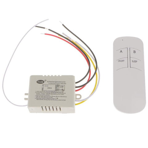 CALANDIS™ 2 Way Wireless Smart Lamp Light RF Remote Control Switch Receiver+ Emitter 220V | Lighting Parts & Accessories | Lamps, Lighting & Ceiling Fans