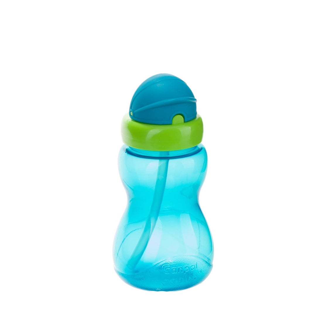 Canpol babies Sport Cup with Filp-top Silicon Straw 270ml blue