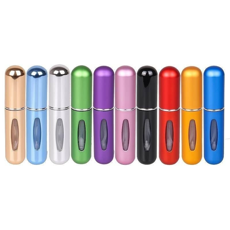 Portable Mini Refillable Perfume, Aftershave Atomizer Empty Spray Bottle for Travel Purse (Yellow)