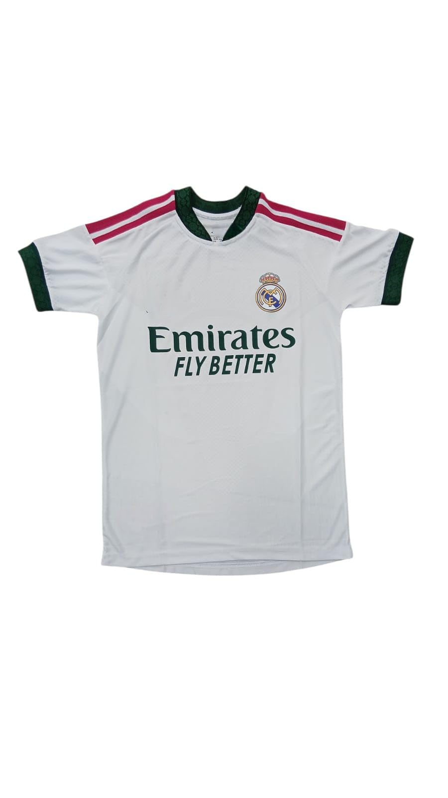 Madrid 2026 High Quality Pink Stripes On Shoulder Soccer Jersey Unisex Adult