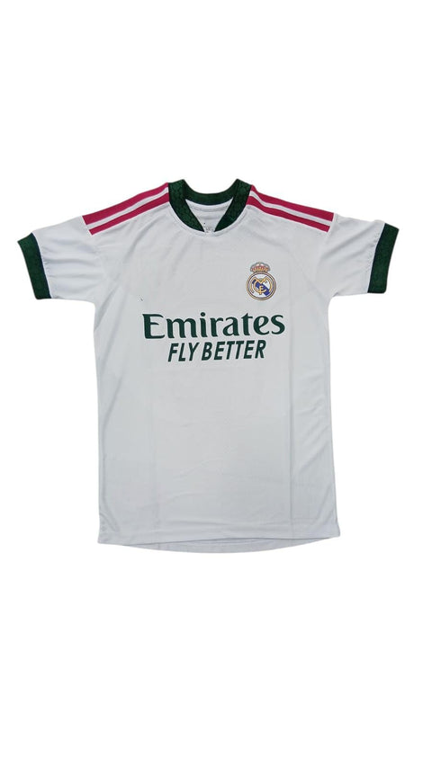 Madrid 2026 High Quality Pink Stripes On Shoulder Soccer Jersey Unisex Adult