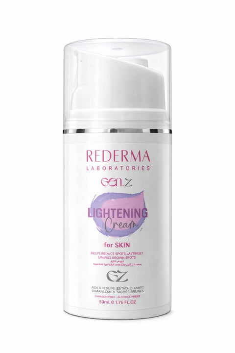 Alpha Arbutin Brightening Cream, Niacinamide & Licorice Extract - Light Fast Absorbing Formula for Face and Neck Gen Z - REDMA