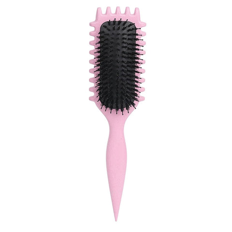 Twista Curl Defining Brush - Detangling and Styling Brush for Women & Men, Defines Curls 2A to 4C & Reduces Frizz, Perfect for Wet & Dry Hair (Random Color)